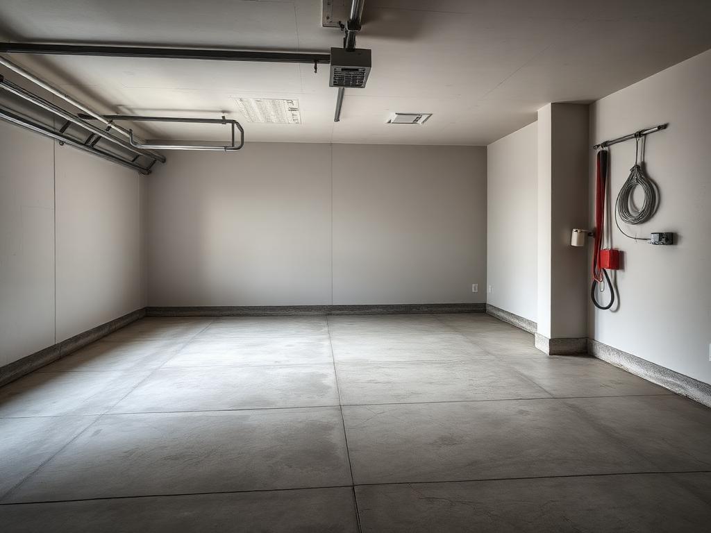 Samma garage tömt och sopat efter vårt besök